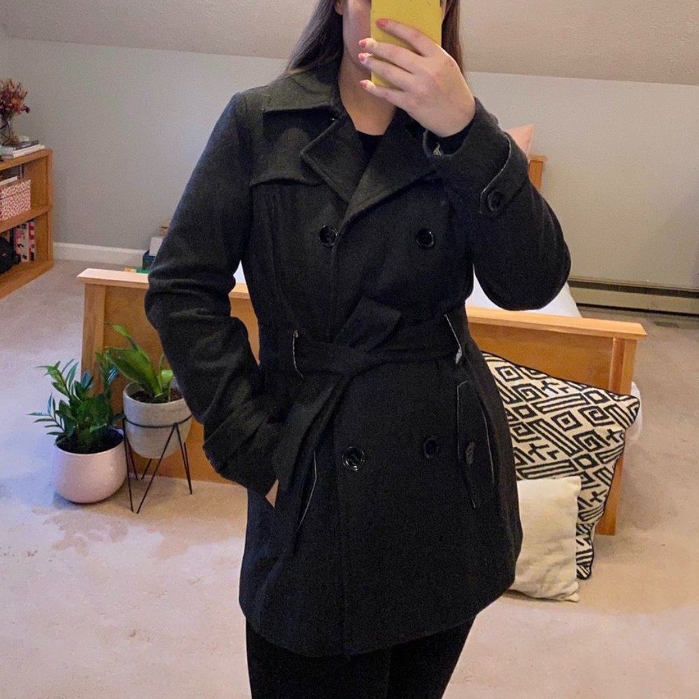 Charcoal Pea Coat